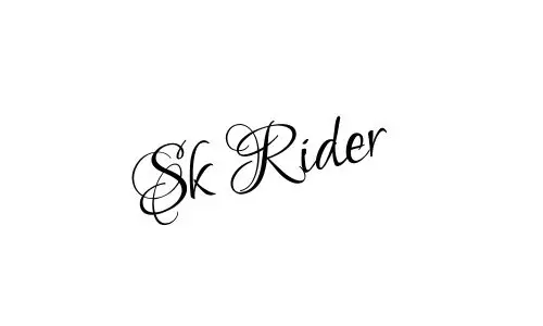 Sk Rider name signature